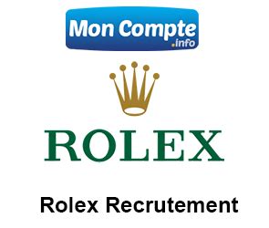 rolex suisse emploi